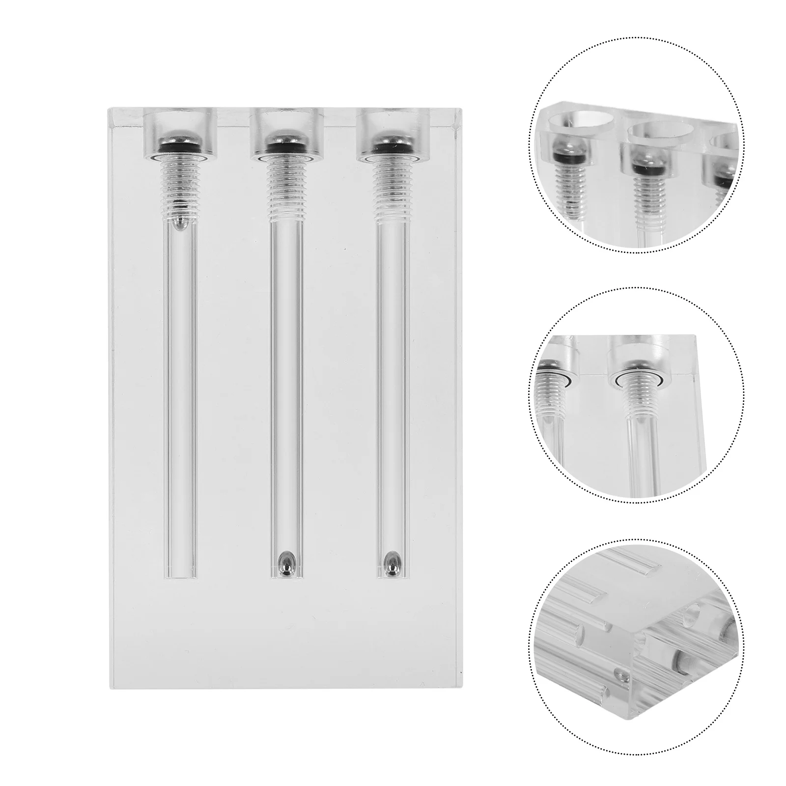 

1 комплект, автомобильный компаратор качества масла, акриловый тестер вязкости трансмиссии с 3 отверстиями, инструмент для тестирования моторного масла, принадлежности для автомобиля