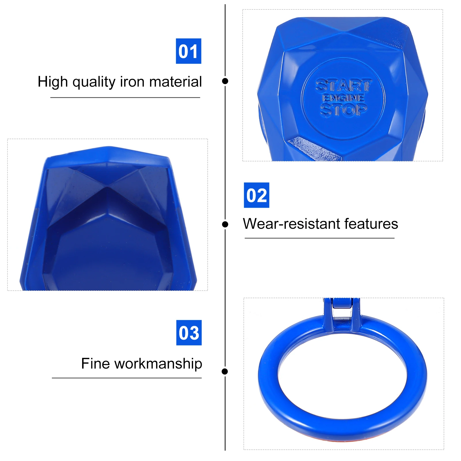 

Car Start Button Cover Ignition Switch Protective Cap Interior Modification Scratch Proof Decorative Sticker Auto