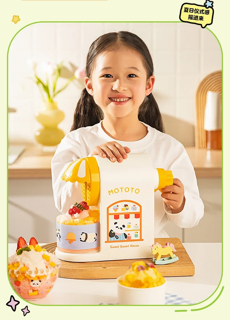 Modern Manual Ice Shaver Machine Home Use Small Snow Cone Maker Hand Crank Shaved Ice