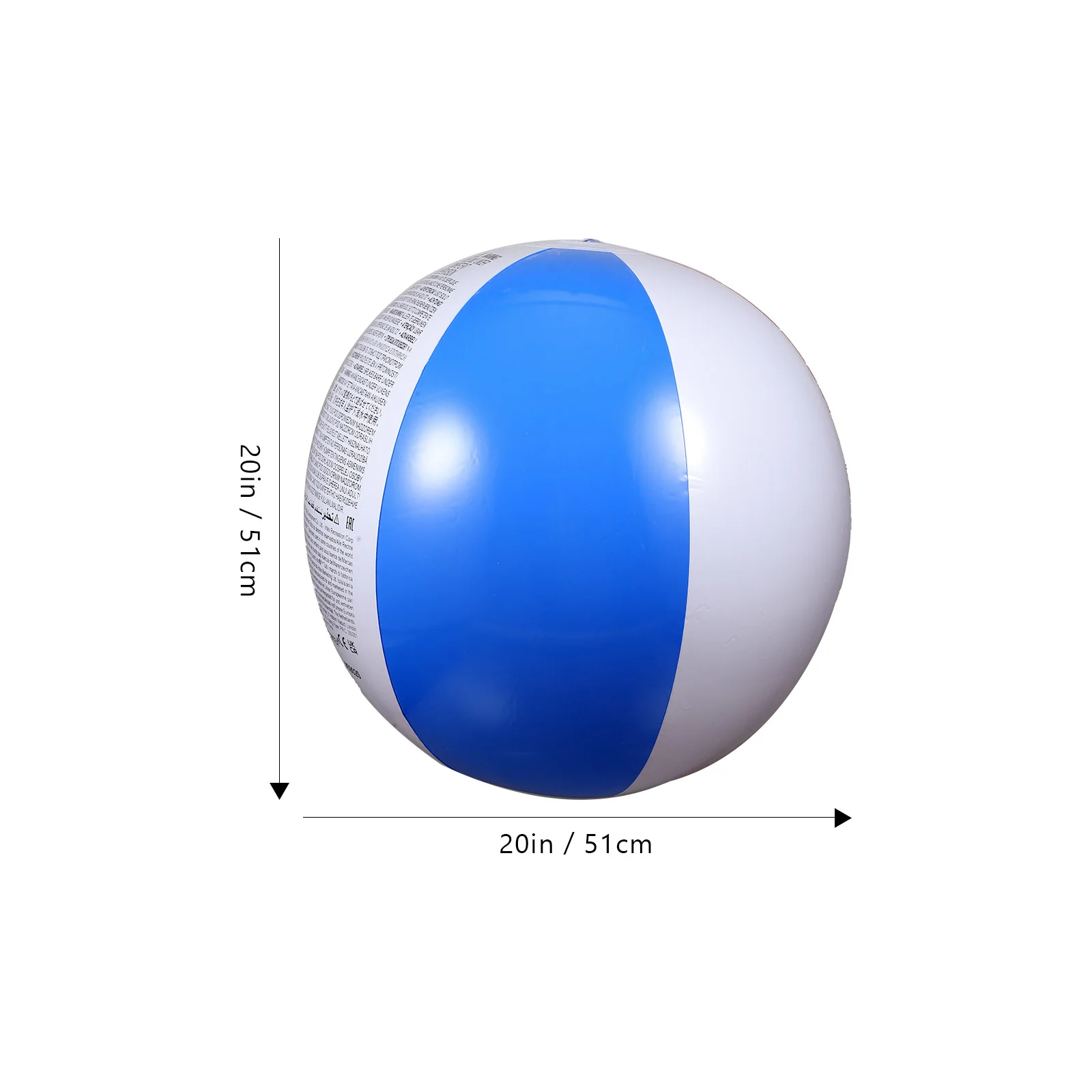 Four-color Beach Ball Inflatable 59020 Uninflated Diameter 51cm Toy Indoor Large Balls Blowing up Teenagers Pvc Small