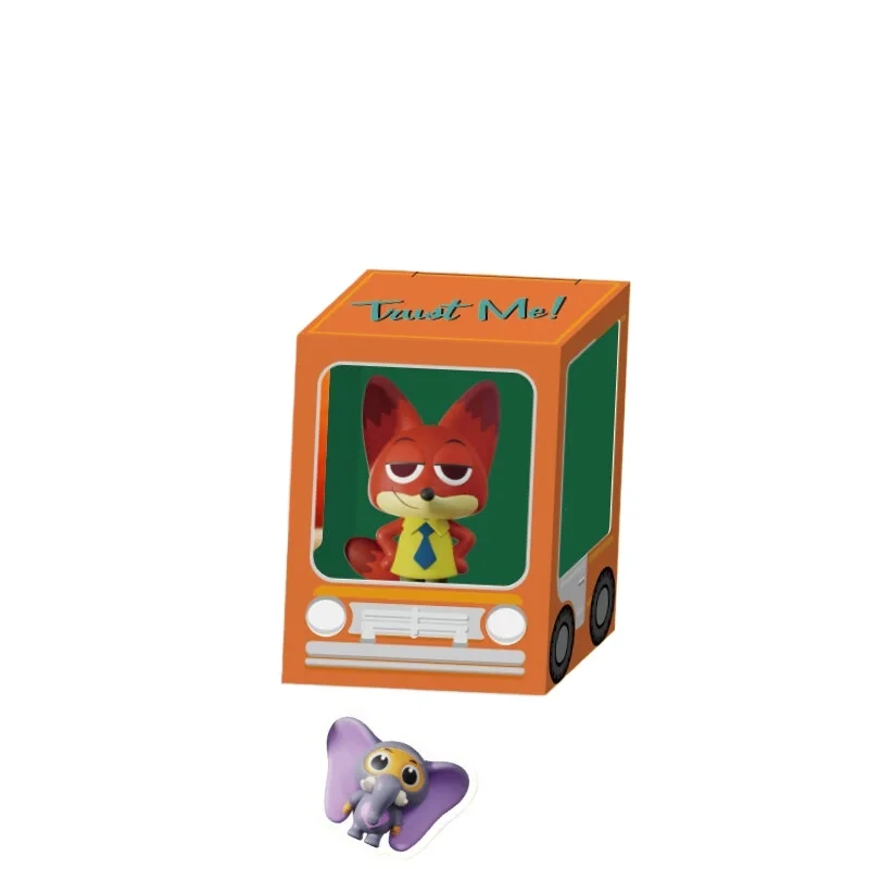 本物のディズニー ズートピア ミニ米粒スタイル ブラインドボックスおもちゃ かわいいフィギュア 女性学生向けデスクトップ装飾品 ペンダント