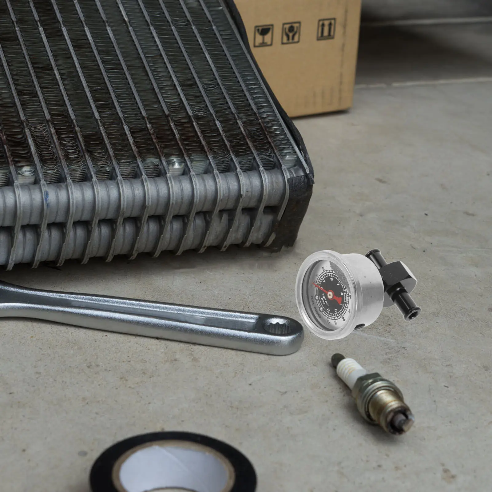 

1Set Fuel Pressure Gauge Alloy Car Oil Pressure Gauge Accurate Monitoring Automotive Replacement Automotive Oil Press Gauge,