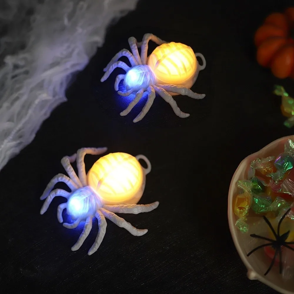 

Waterproof Halloween Glowing Spiders Light Scary Realistic Illuminated Spiders Light Decorative LED Spiders Light