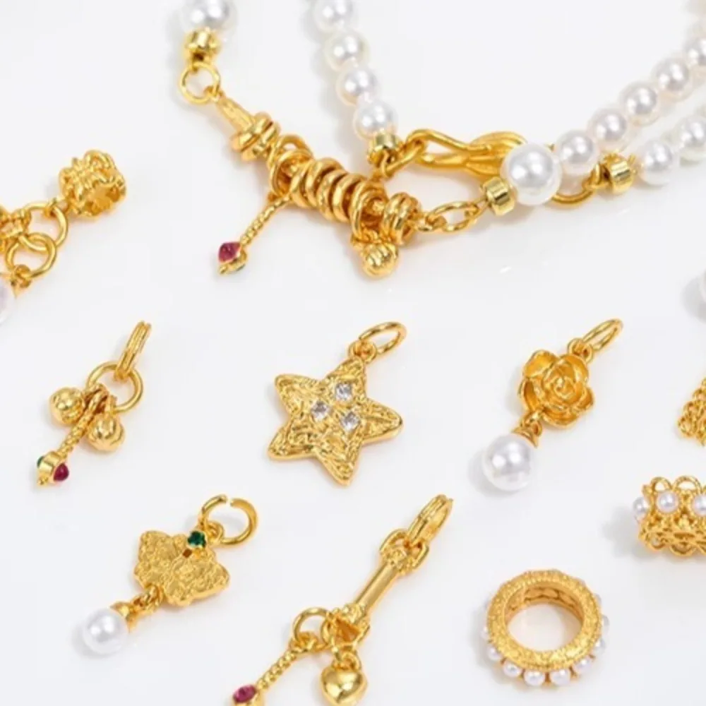 

Вьетнамский песок, золотое жемчужное кольцо для бега, кошачья голова, отделение из бисера, подвесная цепочка-колокольчик, подвеска с бахромой, ювелирные аксессуары