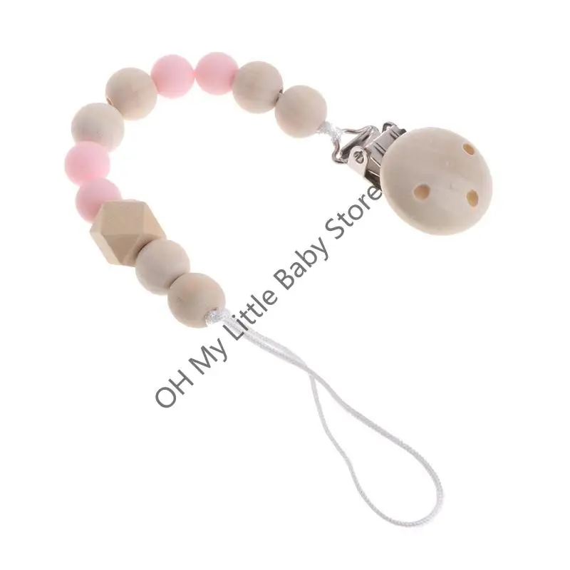 

M76C Baby Shower Gift Soother Chain Bead Bohemian Baby Girls Boys Nipple Clip, Nipple Holder, Nipple Strap 7 Color