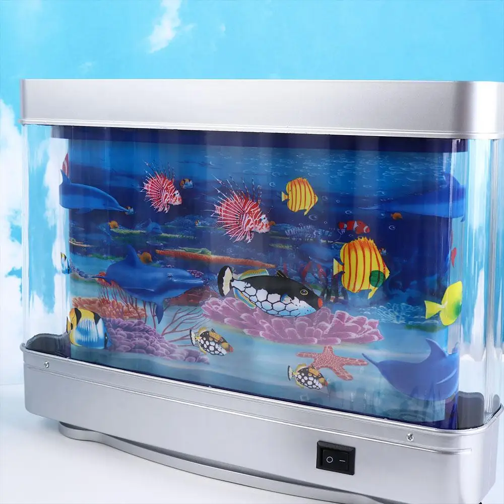 With Switch Simulation Ornamental Fish Lamp Virtual Ocean Dynamic Waterproof Artificial Fish Tank Lamp Plastic Cute