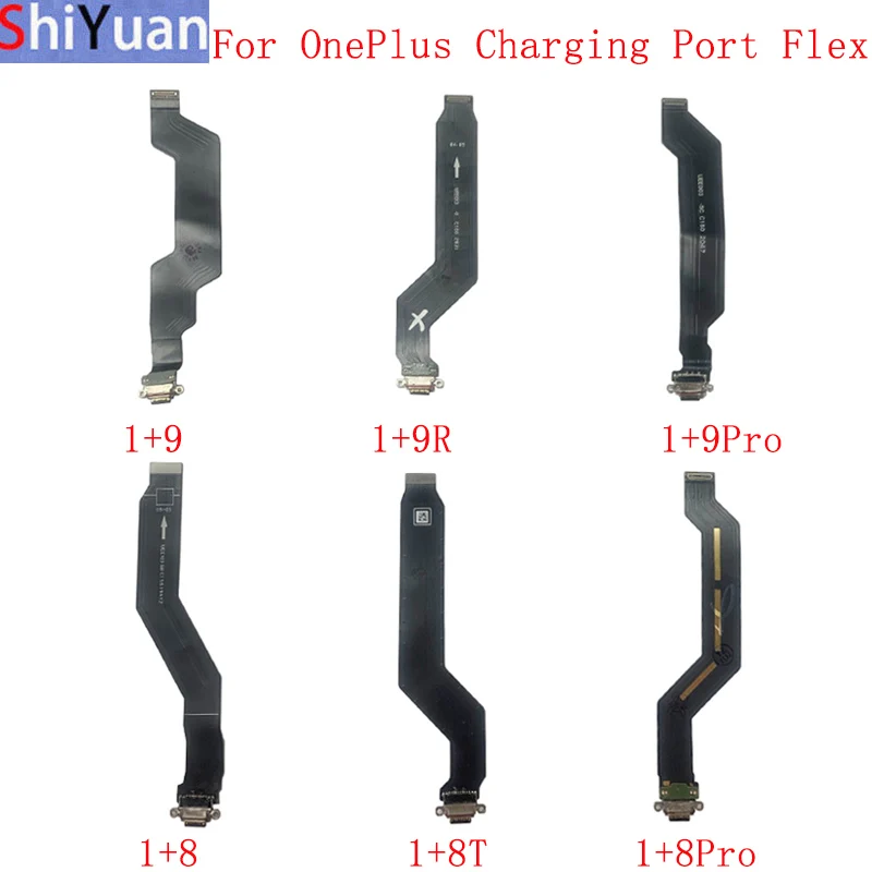 

USB Charging Port Connector Board Parts Flex For OnePlus 9 9R 9 Pro 8 8T 8 Pro 7 7T 7Pro 6 6TCharging Connector Flex Cable