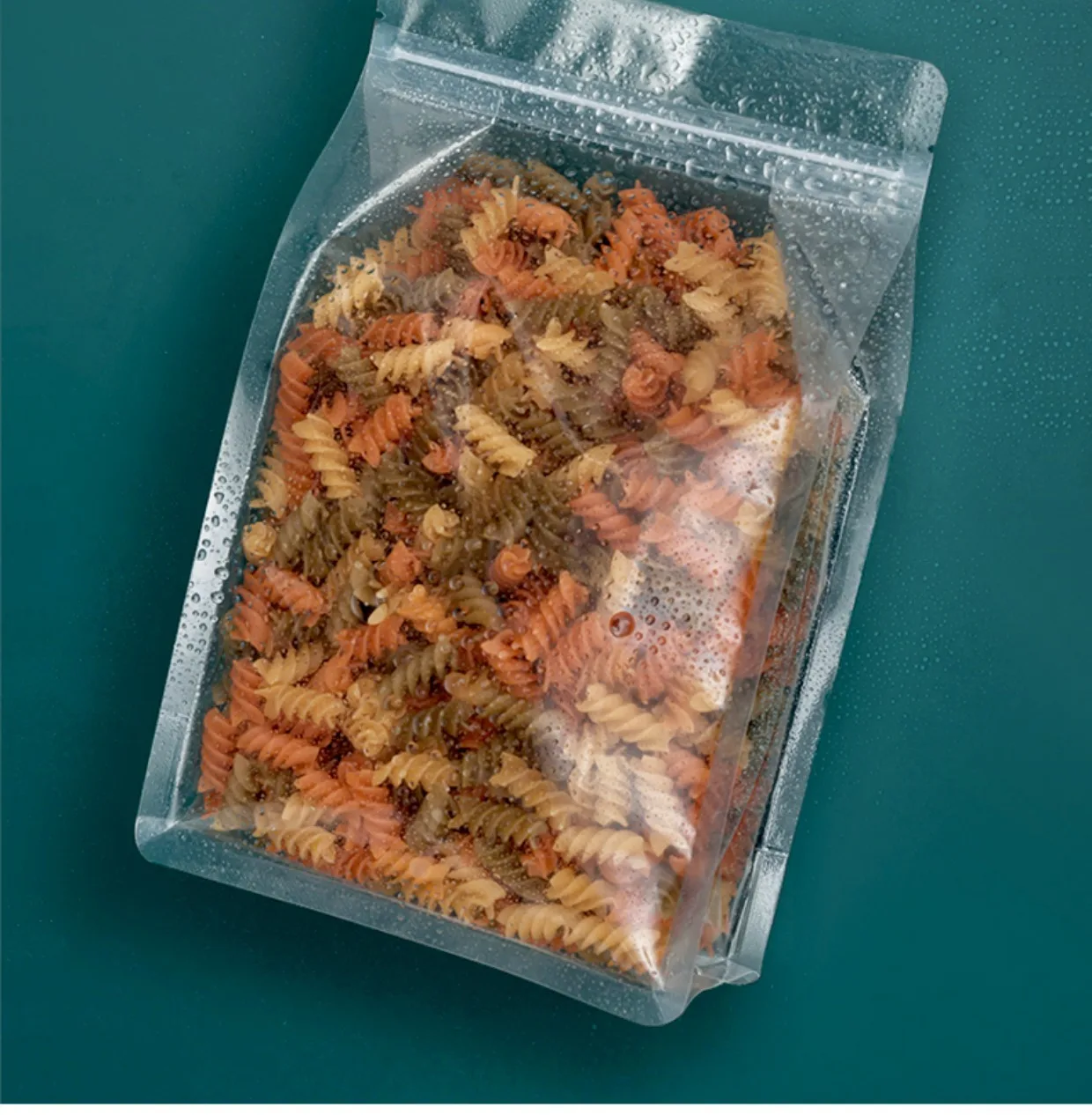 10/50 Stück Lebensmittelverpackungen, Druckverschlussbeutel, transparent, mit Griff, aufstehend, versiegelt, für die Aufbewahrung von Süßigkeiten, Nüssen, wiederverwendbarer Druckverschlussbeutel – Detail 3