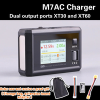 NEW  M7AC AC 100W / DC 300W Input XT60 XT30 Output 2-6S Lipo Battery Balance Charger for Model Aircraft Drone Charge