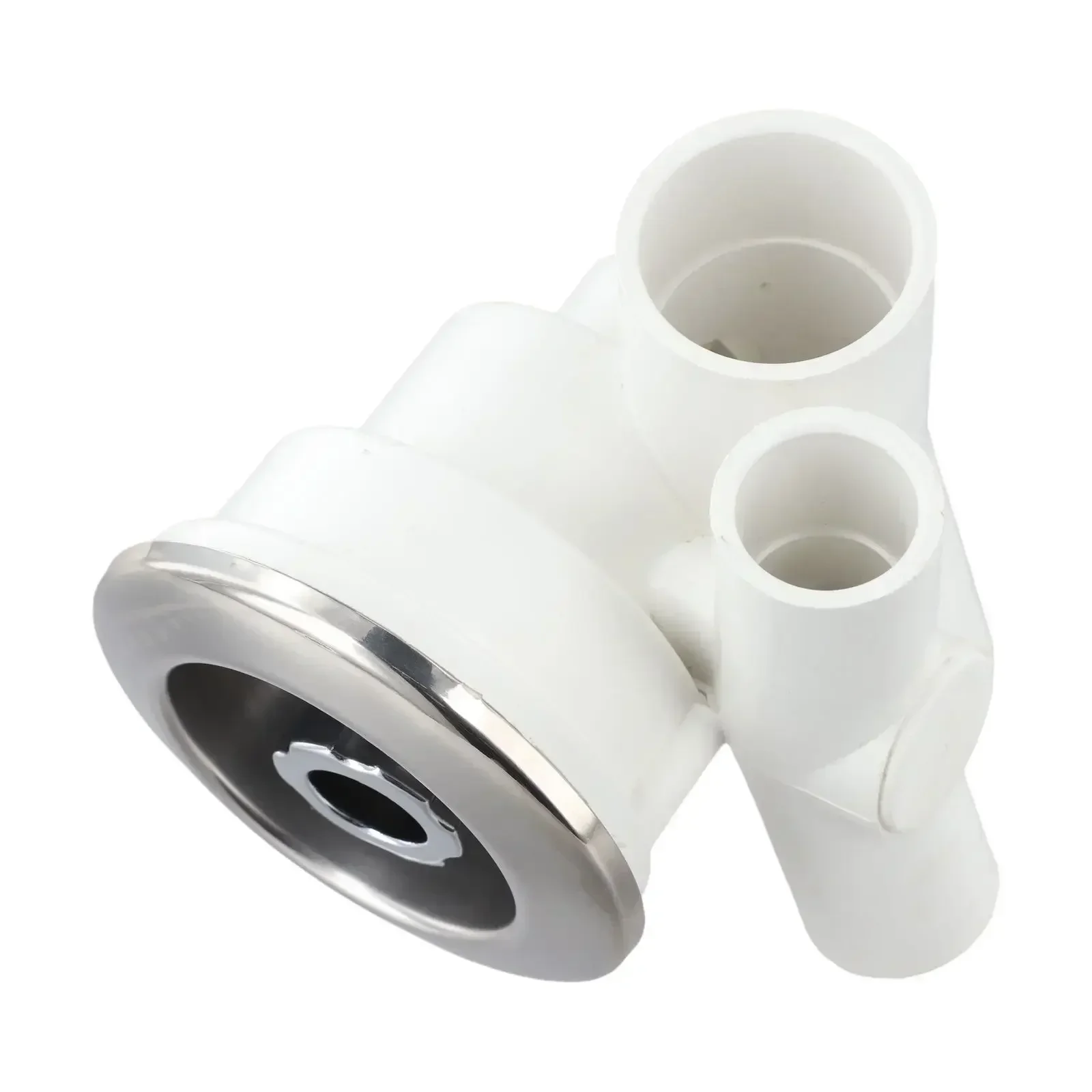 

Гидромассажная форсунка для плавательных бассейнов и спа-бассейнов, расслабляющая массажная насадка для ванн, бело-серебристая, прочная конструкция