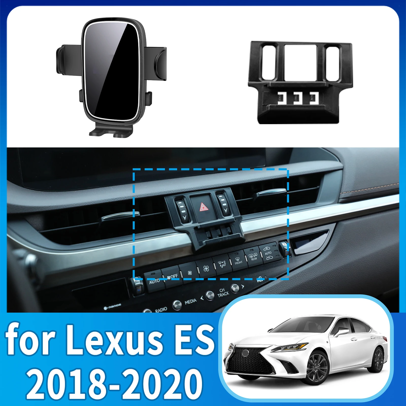 

fit for Lexus ES 200 300H 250 350 2018-2020 Phone Holder, Dashboard Screen Mount Bracket Easy Installation​​ Car accessoires