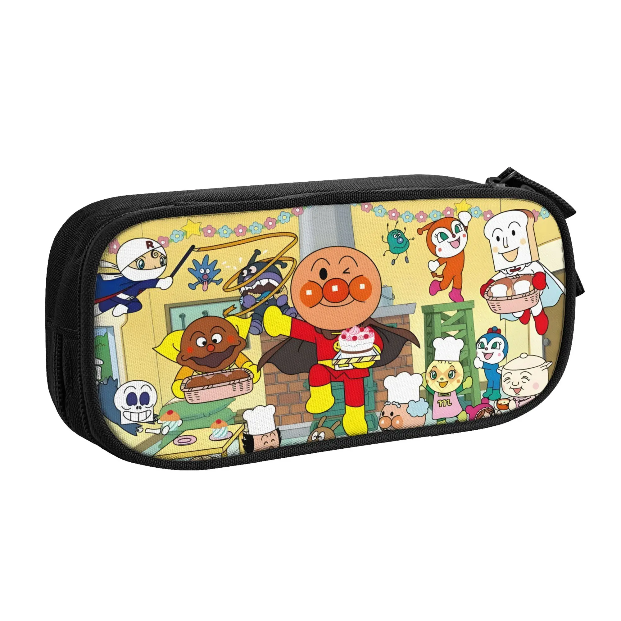 1 Piece Anpanman Pencil Cases for Students Birthday Party Pen Box Pencil Bag Big Capacity Pencil Pouch Pen Holder