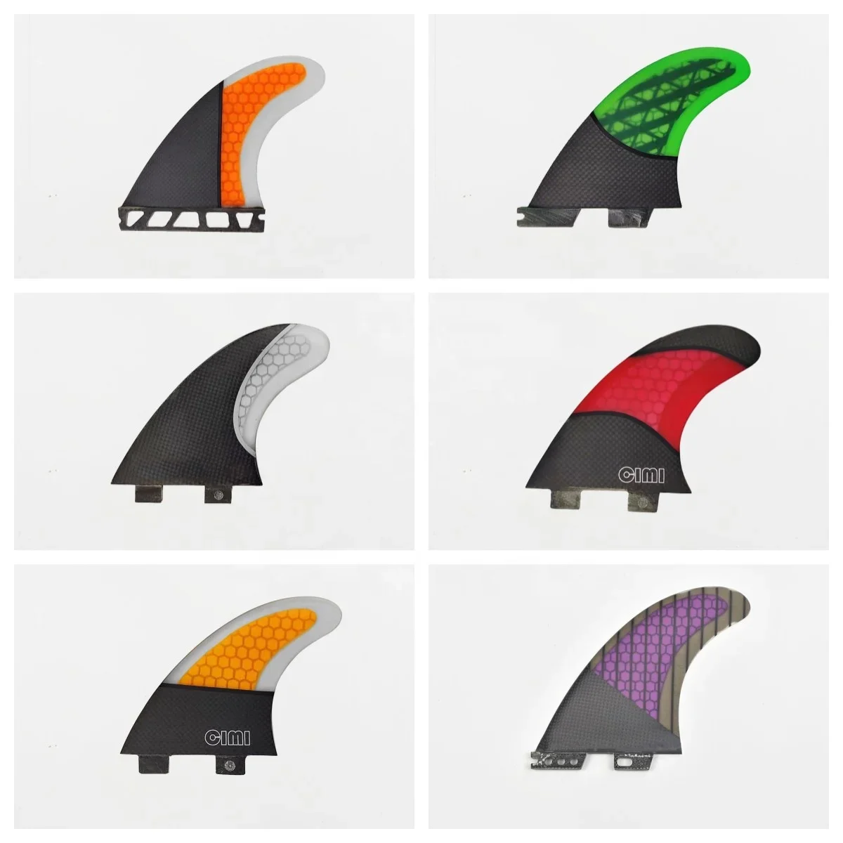 Custom พิมพ์กระดานโต้คลื่นครีบ Thrusters ชุด Surf Fins Tri ชุดท่องอุปกรณ์เสริม FCS I FCS2 FUTURE Fins Surf