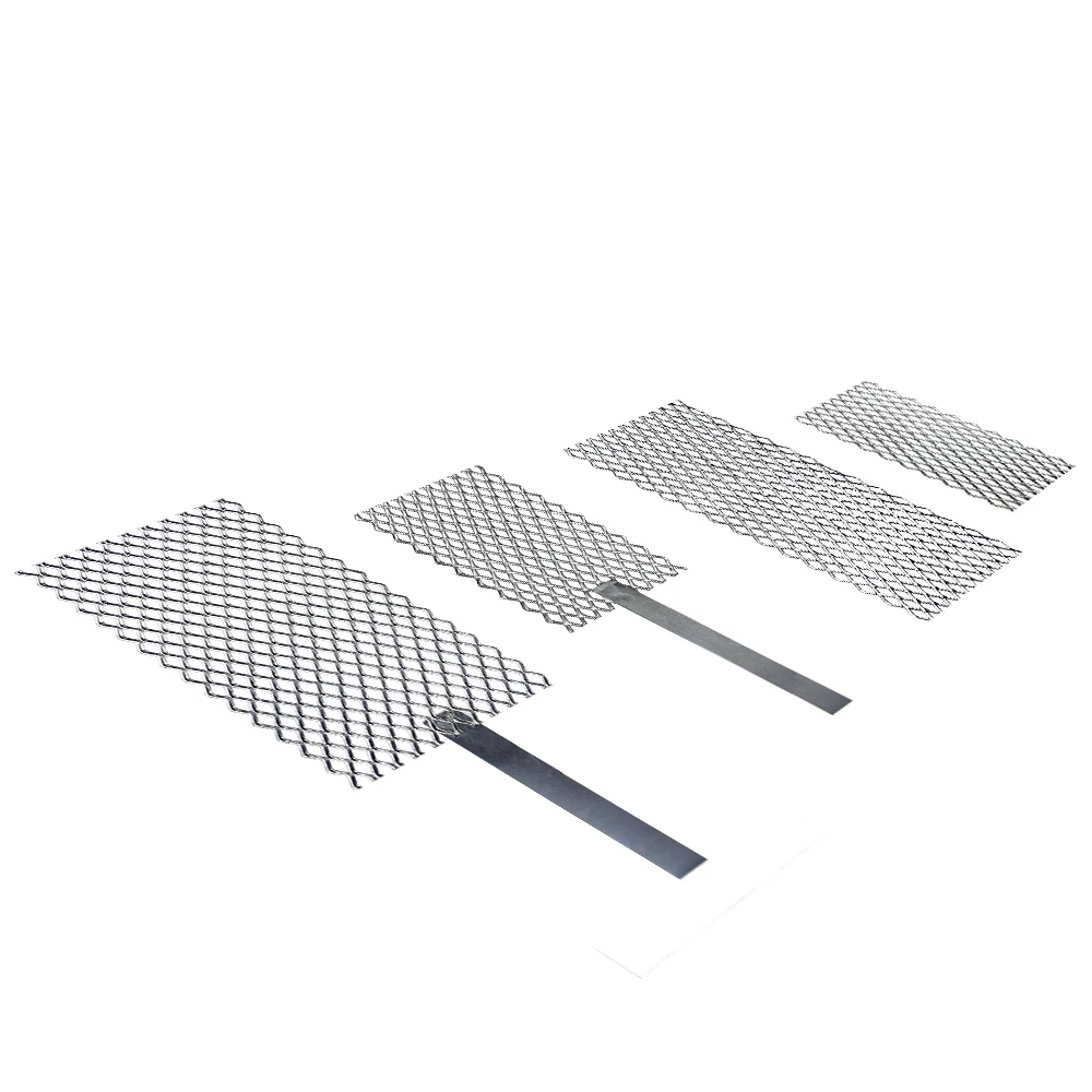 Silver Platinum Titanium Mesh Gold Platinzed Titanium Mesh Metal Electroplating Anode with Handle for Jewelry Plating Machine