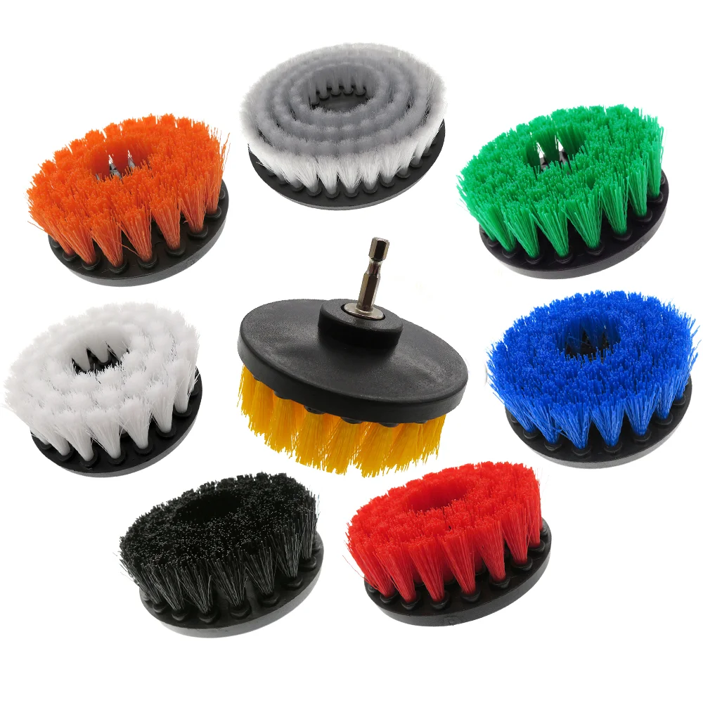 1 Pcs 6 Inch Power Scrubber Brush Electric Drill Cleaning with M14 Adapter for Carpets Kitchens and Bathrooms Cleaning Tools