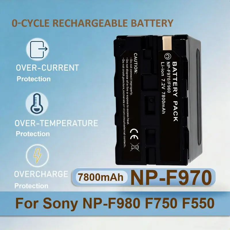 Battery For Sony NP-F980 F750 F550 FDR-X3000R ZV-1 RX100 M7 M6 AS300 HX400 HX60 WX350 AS300V HDR-AS300R FDR-X3000 DSC-W800