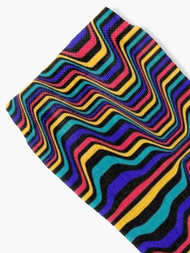 Color trippy effect Socks hiking aesthetic Novelties Boy Socks Women's