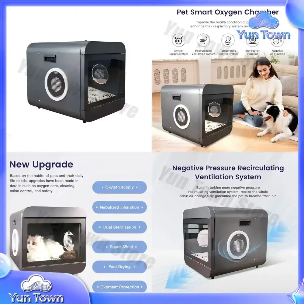Animal Healthcare Veterinary Clinic Hospital Equipment Pet Smart Oxygen Chamber Dog Kennel Pet Cages