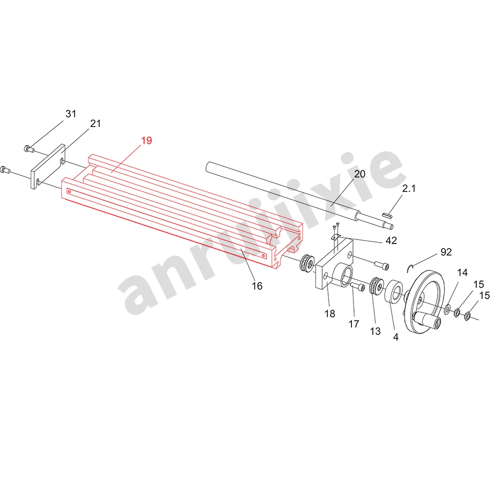 Slot table for SIEG X2&SX2&JET JMD-1L&CX605&Grizzly G8689&Little Milling 9&Clarke CMD300 Mini Mill