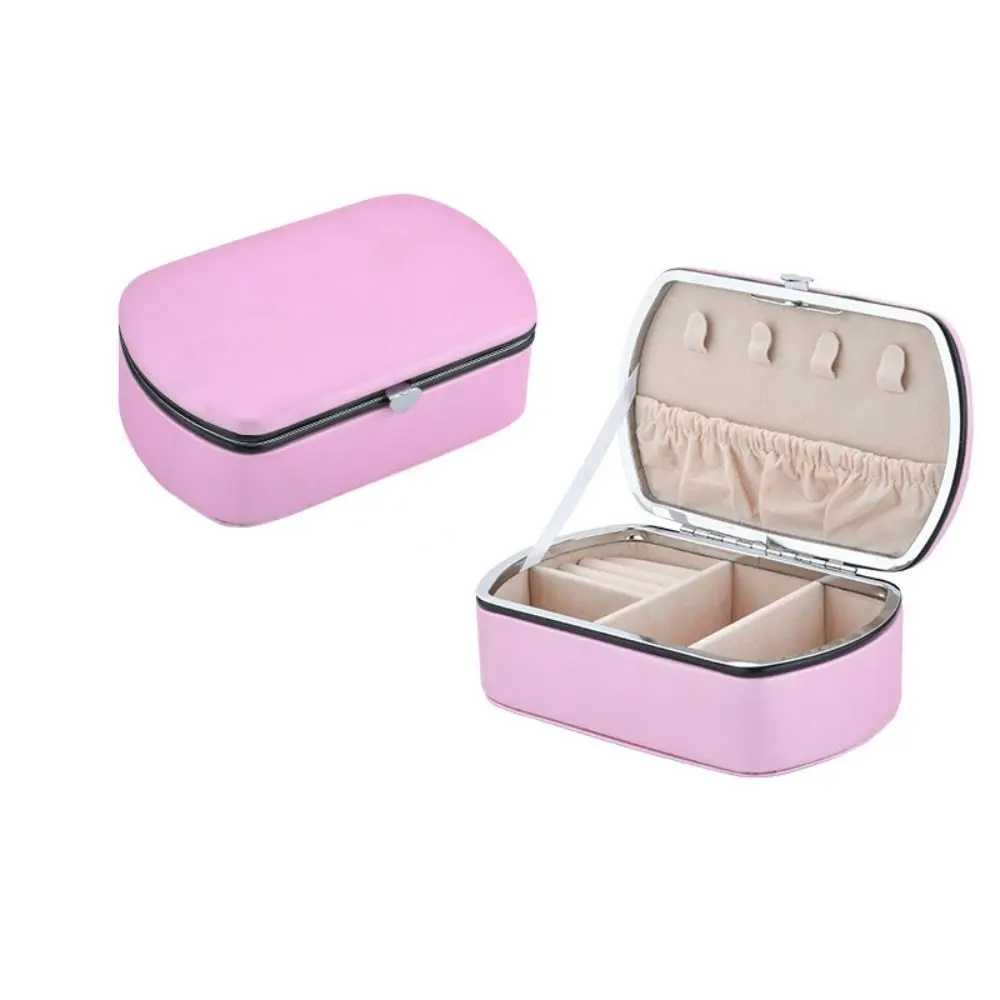 

Versatile PU Leather Jewelry Packing Box Necklace Bracelet Organizer Earrings Rings Holder Dustproof Jewelry Storage Case Travel