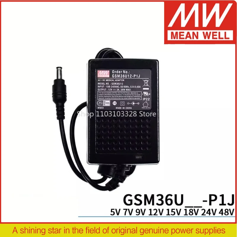 

Адаптер питания GSM36U GSM36U05-P1J GSM36U07-P1J GSM36U09-P1J GSM36U12-P1J GSM36U15-P1J GSM36U18-P1J GSM36U24-P1J 36 Вт