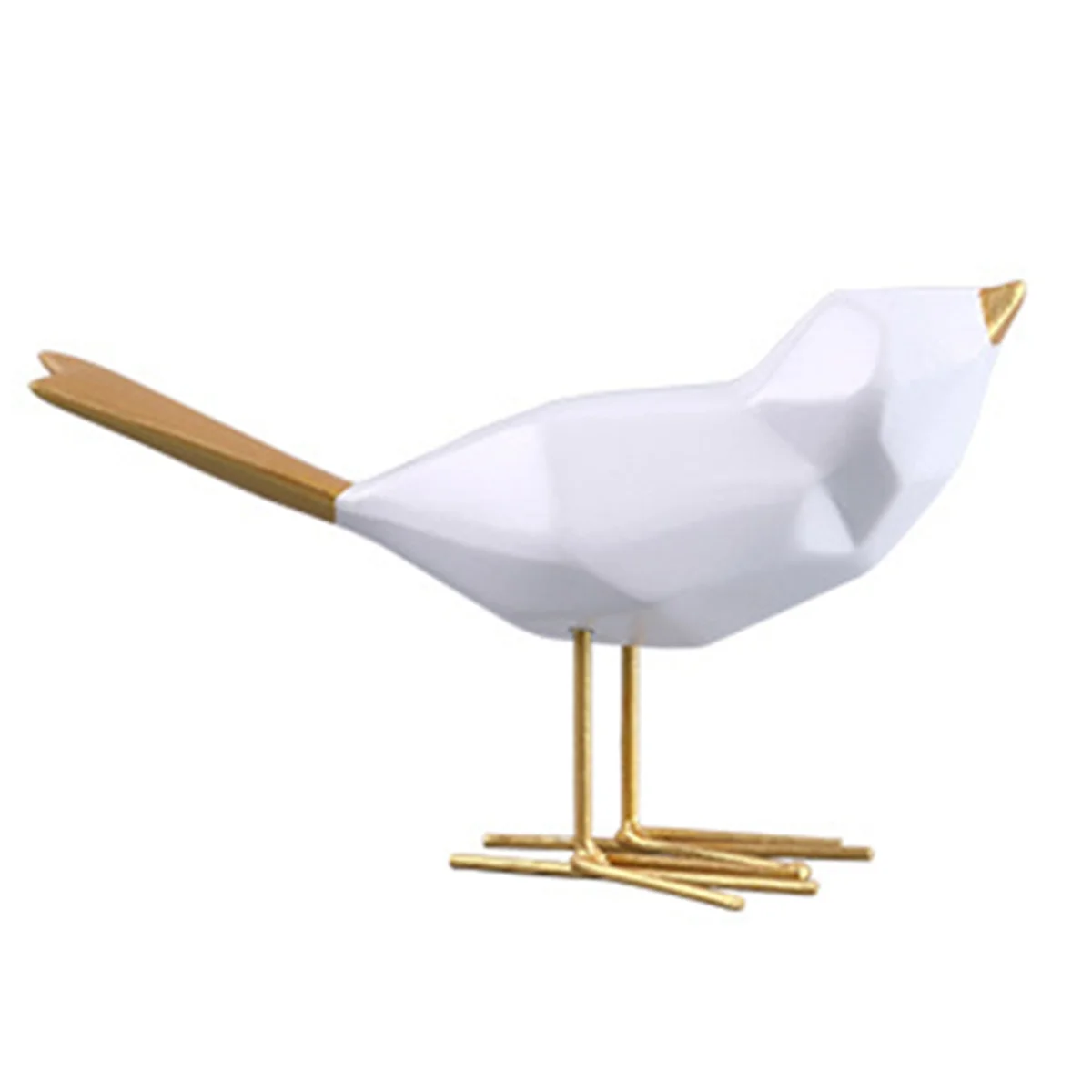 AT53 Modern Cute Bird Statues European Decorations Geometric Animal Statues Office Sculptures Abstract Decoration Gold