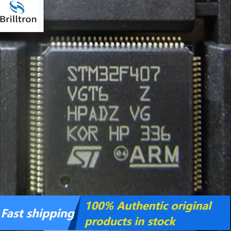 1-100PCS STM32F407VGT6 QFP100 Original Genuine Goods in Stock Hot Selling