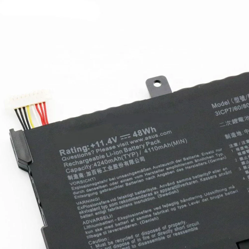 B31N1429 11.4V 48Wh Original Laptop Battery for ASUS K501L K501U A501L A501U R516L R516U V502 V505 FX51