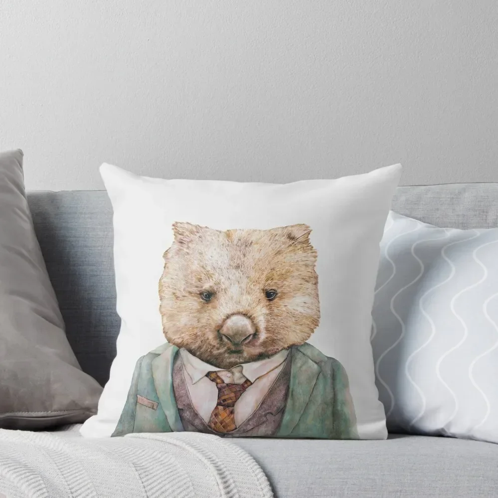 Wombat Throw Pillow Couch Pillows Christmas Pillows Pillow