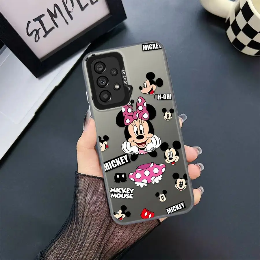 Disney Mickey Mouse น่ารัก? ฝาครอบโทรศัพท์สําหรับ Samsung Galaxy A15 A25 A52 A72 A51 A71 4G A73 A55 A54 A53 A52s Soft Shell