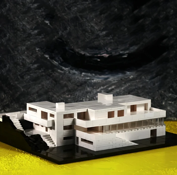 Villa Tugendhat Bouwstenen Street View Origineel Ontwerp Model Baksteen Montage Kleine Deeltje Speelgoed Volwassenen Cadeau Verzamel Decor