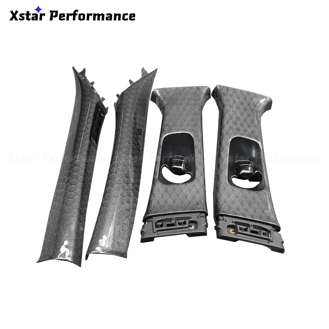 

Honeycomb Carbon Fiber Interior Pillars Seat Pillars (Replacement) For Infiniti Q50 2014-2022 Interior