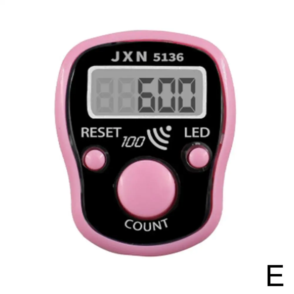 Handheld Elektronischer Zähler Tasbeeh Finger Digital Bead Timer LCD Digit Display Tasbeeh Tasbih Hand Tally Counter Clicker