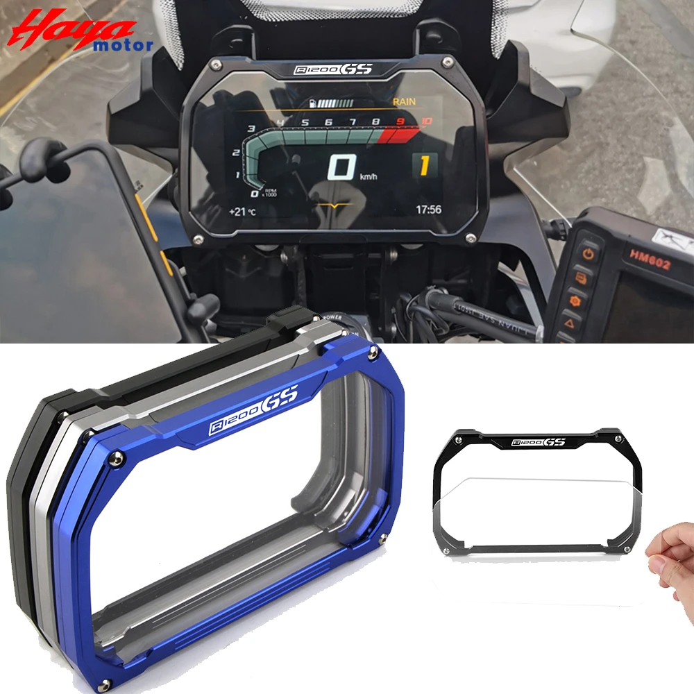 

Brand new For BMW R1200GS R1250GS R1250GSA R1200 R1250 GS Motorcycle High quality Meter Frame Cover Screen Protector Protection