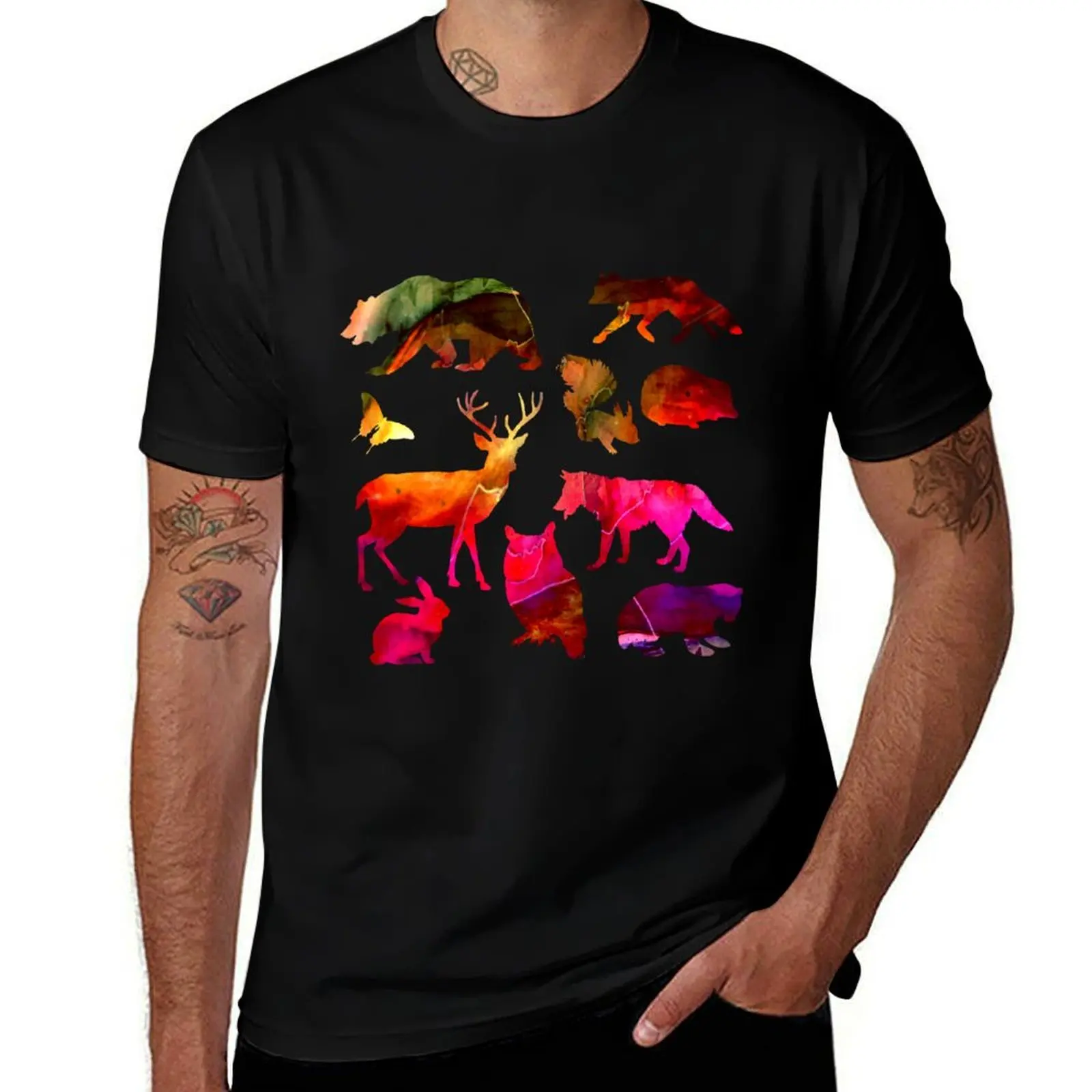 

Woodland Animals T-Shirt t shirt man casual man t shirt summer T-Shirt
