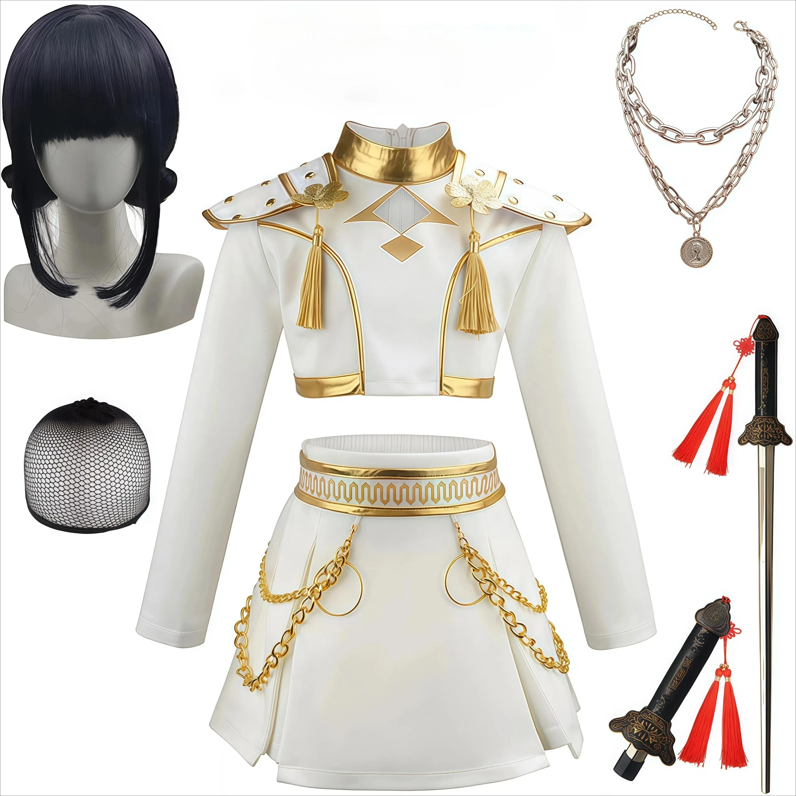 KPop Demon Hunter enfants vêtements Halloween Cosplay Pop chanteur Zoey même Style filles tenues carnaval fête vêtements pour enfants