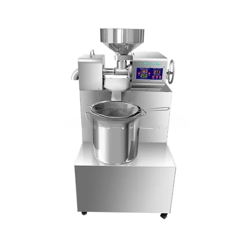 

Commercial high-power oil press peanut walnut sesame adjustable temperature oil press