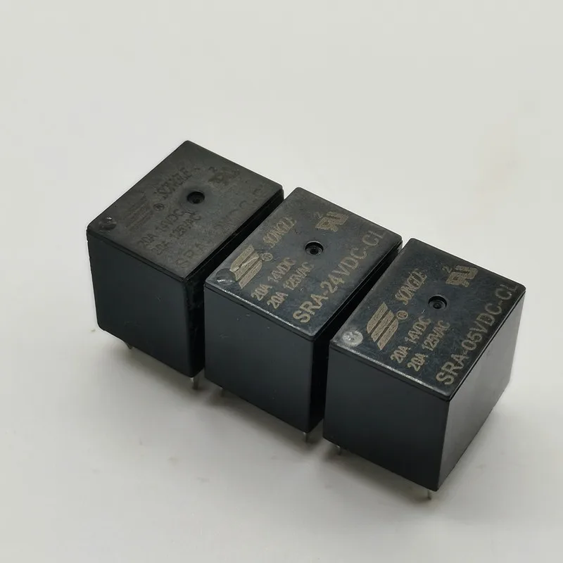 5PCS Industrial electronic circuit board DIY Relay sra-05v 12V 24 vdc-al-cl T74 20A original 4-pin 5-pin