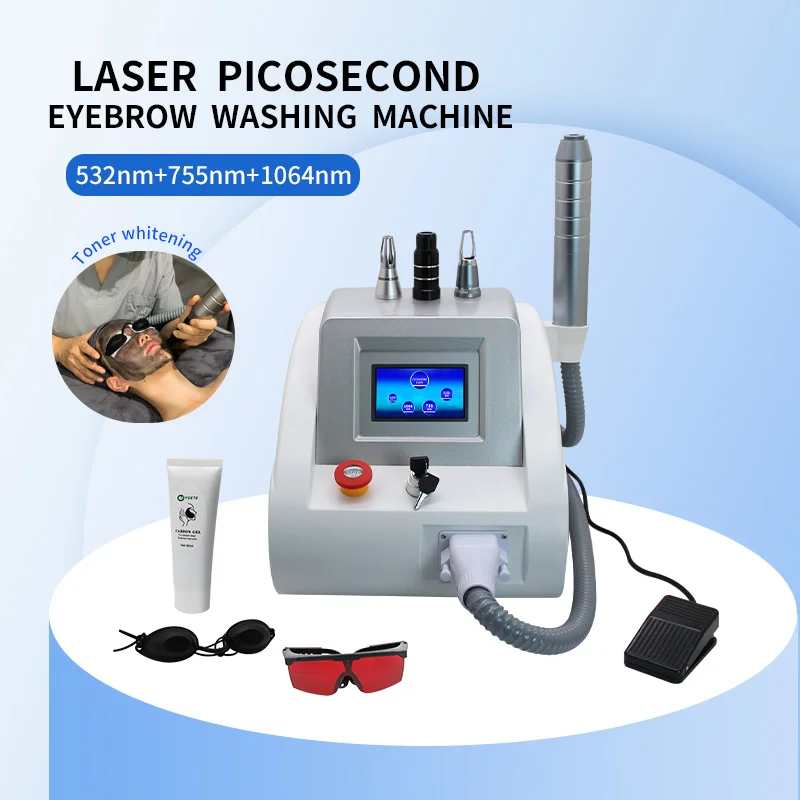 2000W Laser Q Switch ND Yag Picosecond Tattoo Eyebrow Washer  Sales Remove Freckles moles And Acne Spots Blackhead Removal