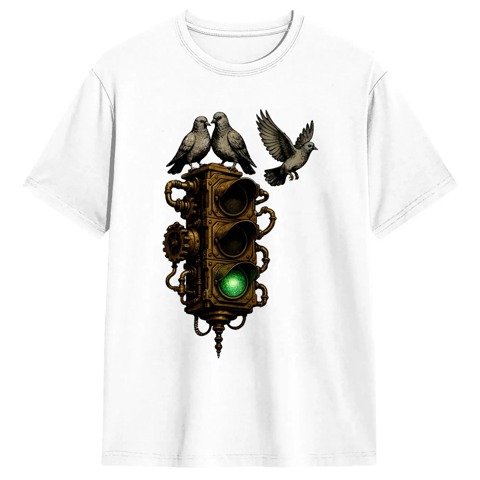 R-RUSH Men T Shirts Fifty Something  Funny Tees Short Sleeve Crewneck T-Shirt 100% Cotton Unique Clothing