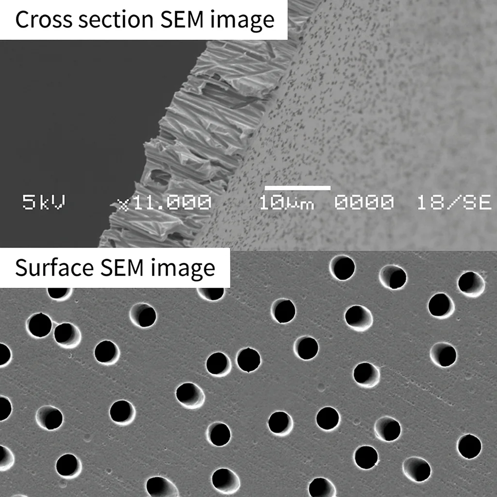 مسار البولي كربونات المحفور PCTE غشاء نانوبور مرشح الترشيح الفائق النووي لترشيح الدهون