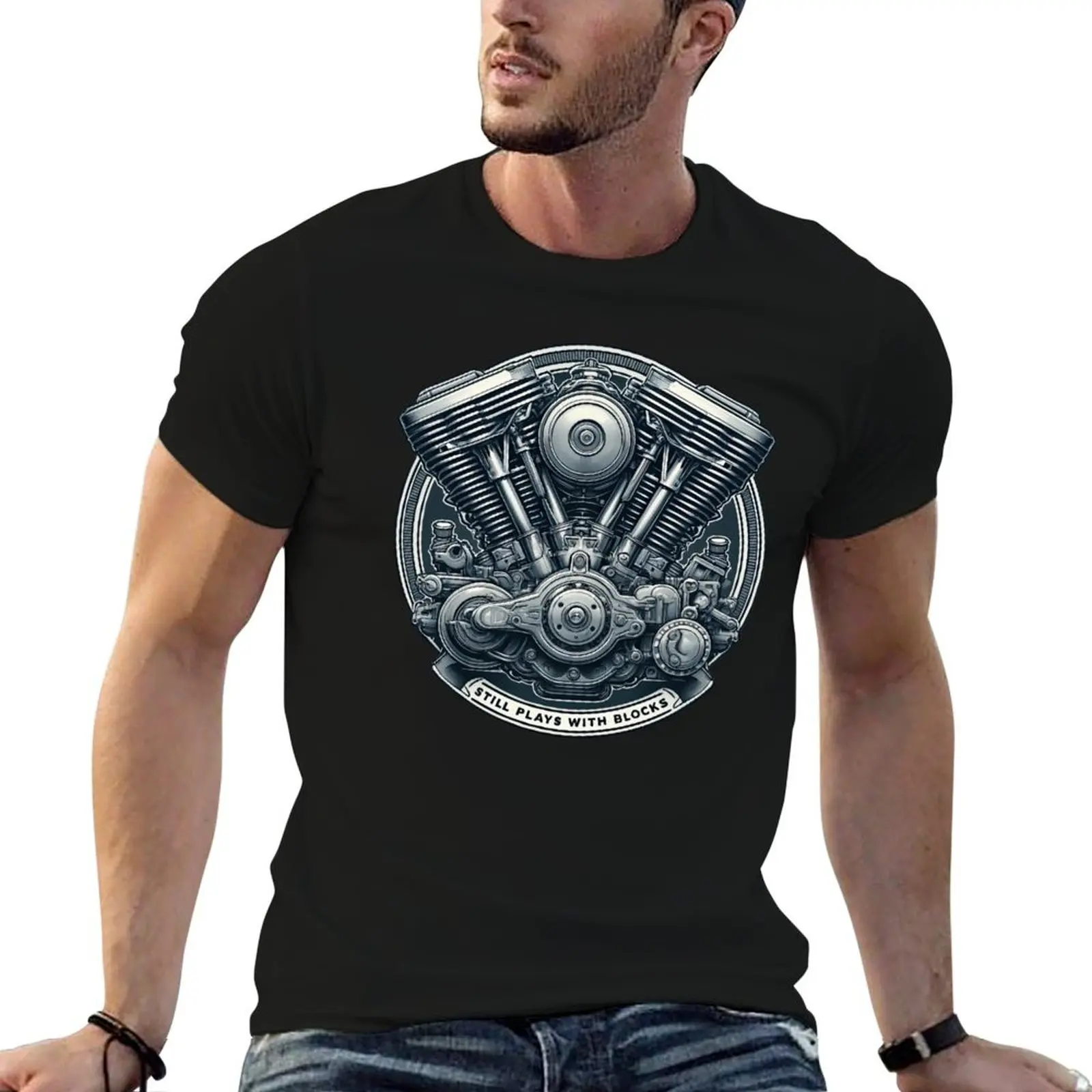 

Mechanic Heart: Still Plays With Blocks T-Shirt t shirts for man cotton man t shirts for men casual T-Shirt