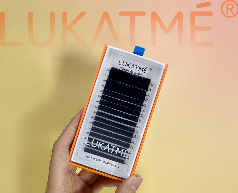 LUKATME Klassische Wimpernverlängerungen Premium Weiche Nerz-Wimpern Einzelne Natürliche Falsche Wimpern Augenvergrößerung Make-up-Tools – Detail 7