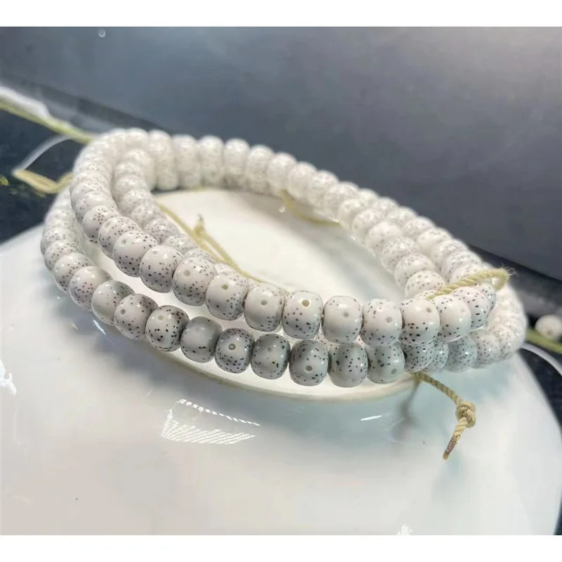 

Hainan Xingyue Bodhi Large White Lunar January High Porcelain Natural Seed Bracelet Men's Necklace