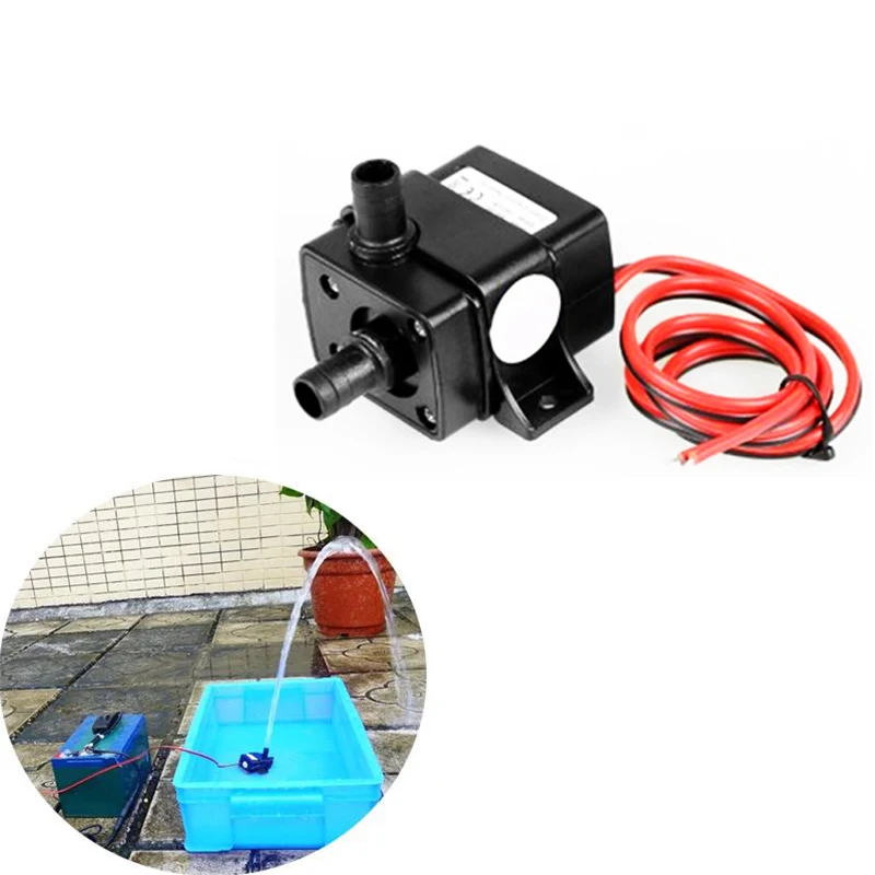 

4.8W 5.8W 240L/H Silent Fish Tank Pump DC 12V 24V Solar Brushless Motor Pool Circulating Submersible Pump Water Fountain Pump