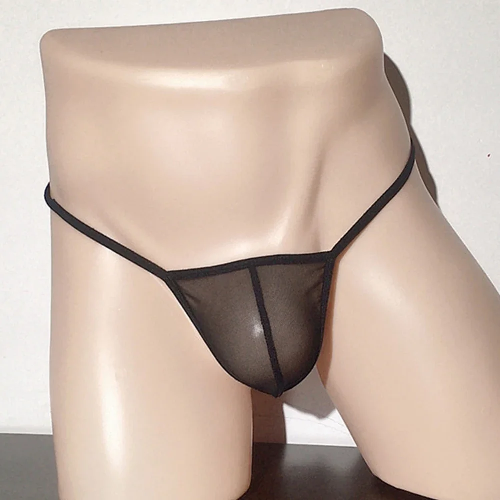 

Sexy Mens Thongs G-Strings Briefs Mesh Sheer Panties Open Butt Underwear Sissy Erotic Lingerie T-Back Underpants Pouch Knickers