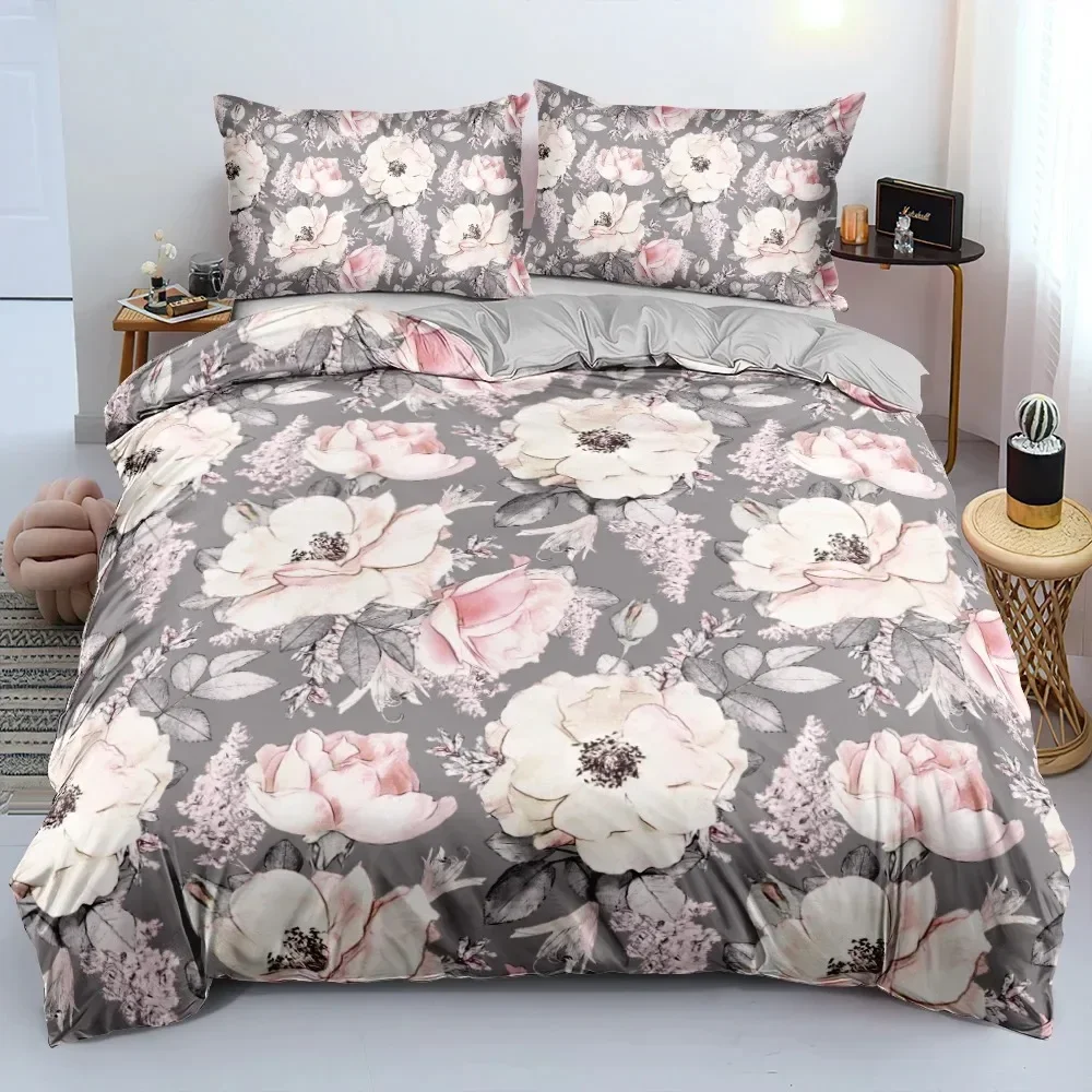 

Gold Black Flowers Bedding Set Boys Girls Twin Queen Size Duvet Cover Pillowcase Bed Adult Fashion Home Textileextile