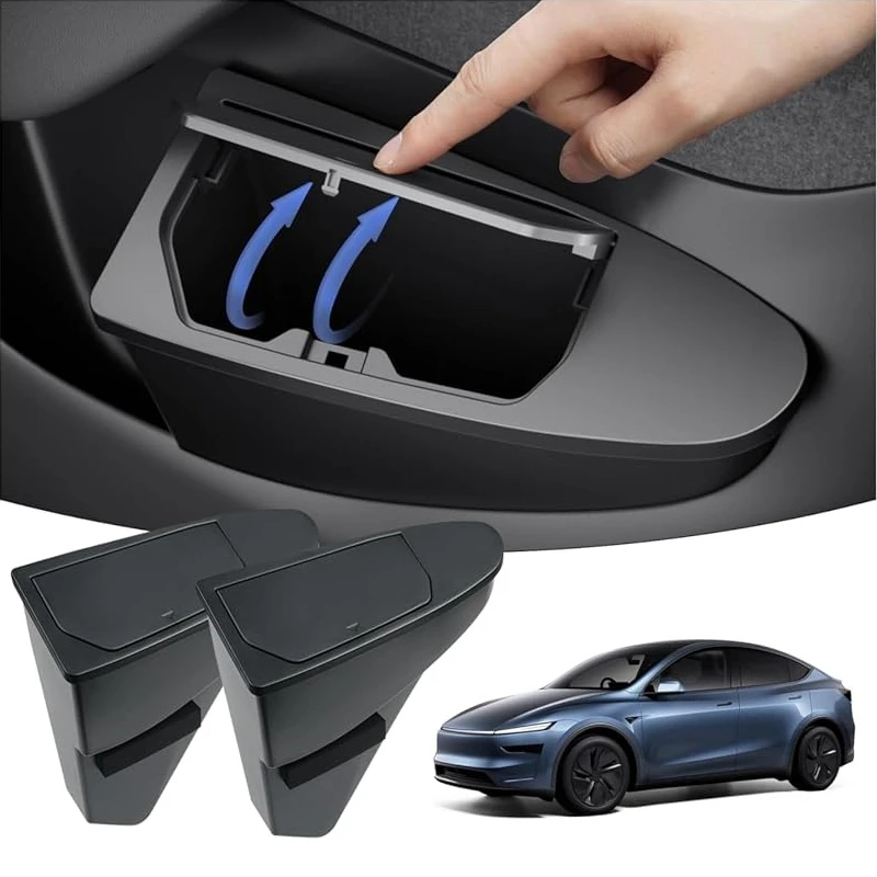 

Door Organizer Box Car Interior Accessories for Tesla Model Y Juniper 2025 Front Door Storage Trash Can Car Door Storage Box