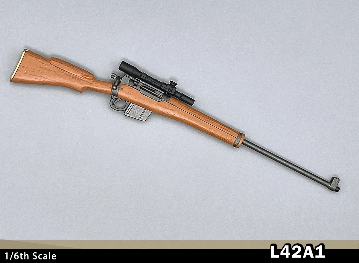 NOWY 1/6 Skala L42A1British Bolt-action Sniper Rifle 77054 dla 12-calowej figurki akcji Żołnierz Akcesoria Model broni Zabawki Prezenty