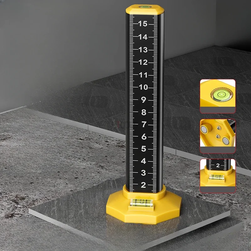 Ceiling Tile Laying Leveling Spirit Level with Magnetic Precision Gauge Light Steel Keel Horizontal Measuring Equal Height Ruler